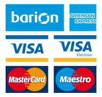 A kényelmes és biztonságos online fizetést a Barion Payment Zrt. biztosítja, MNB engedély száma: H-EN-I-1064/2013 - Bankkártya adatai áruházunkhoz nem jutnak el.